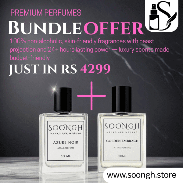 Soongh Premium Perfume – Exclusive Special Offer: Buy 1 50 ML, Get 1 Free!