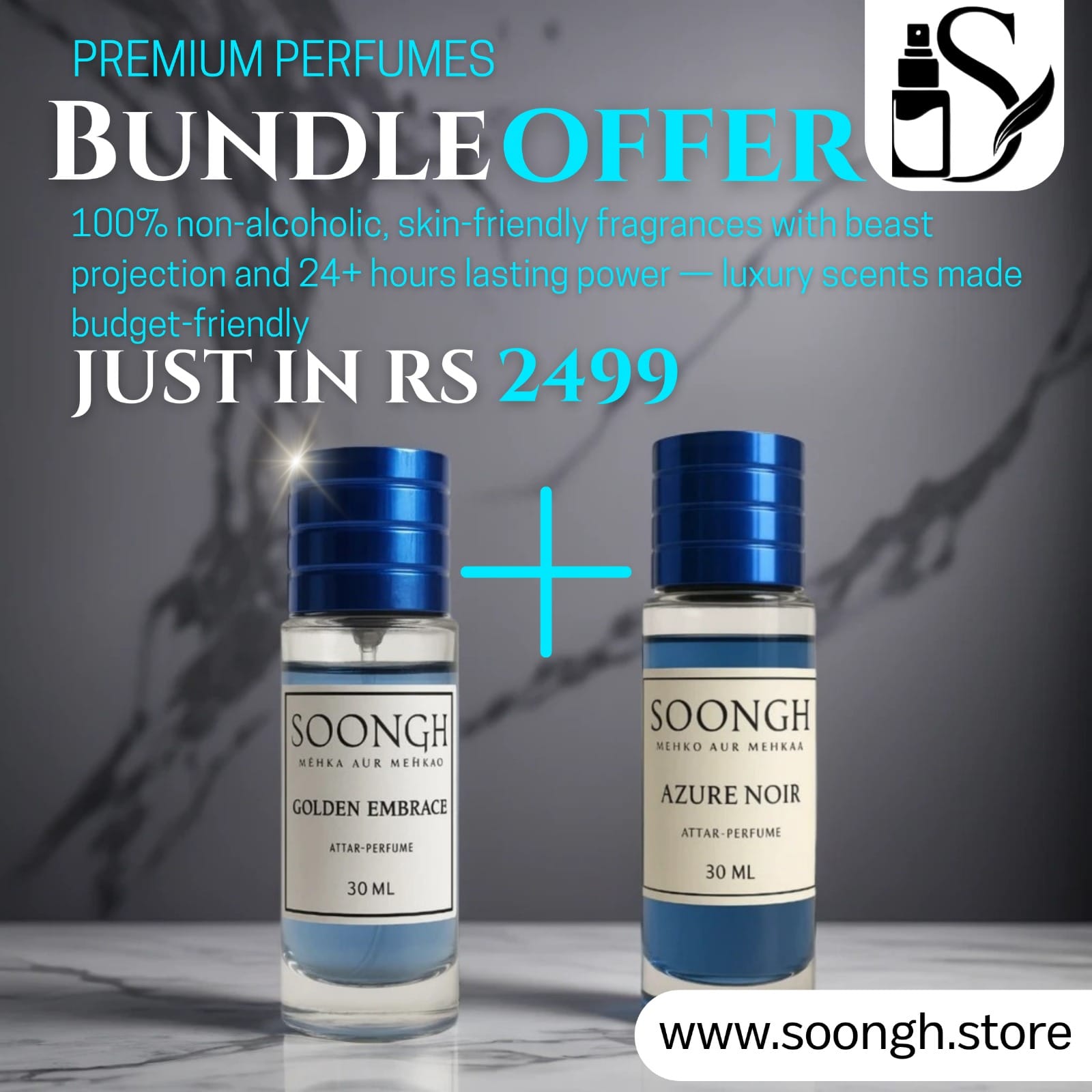Soongh Premium Perfume – Exclusive Special Offer: Buy 1 30 ML, Get 1 Free!