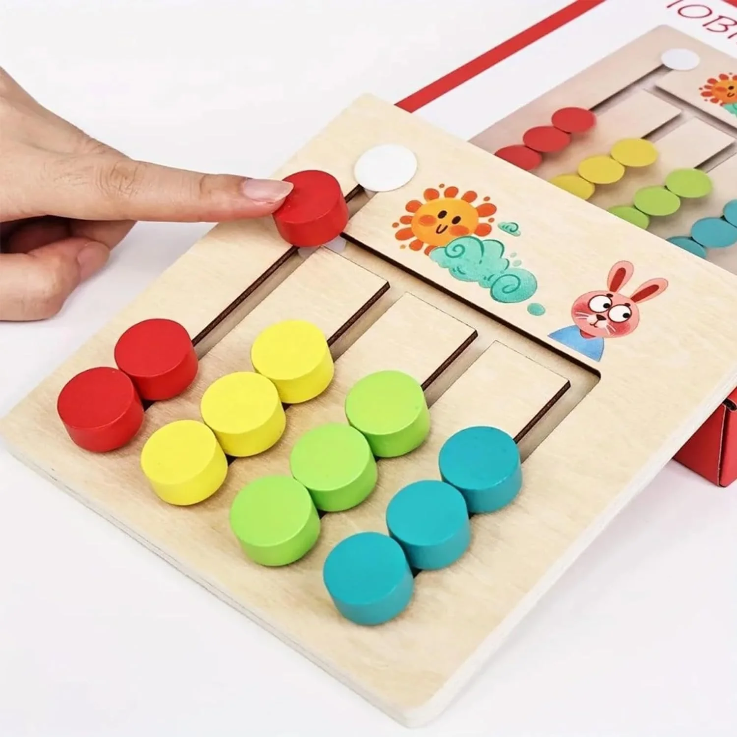 Color and Shape Slide Matching Learning Toy - Image 3