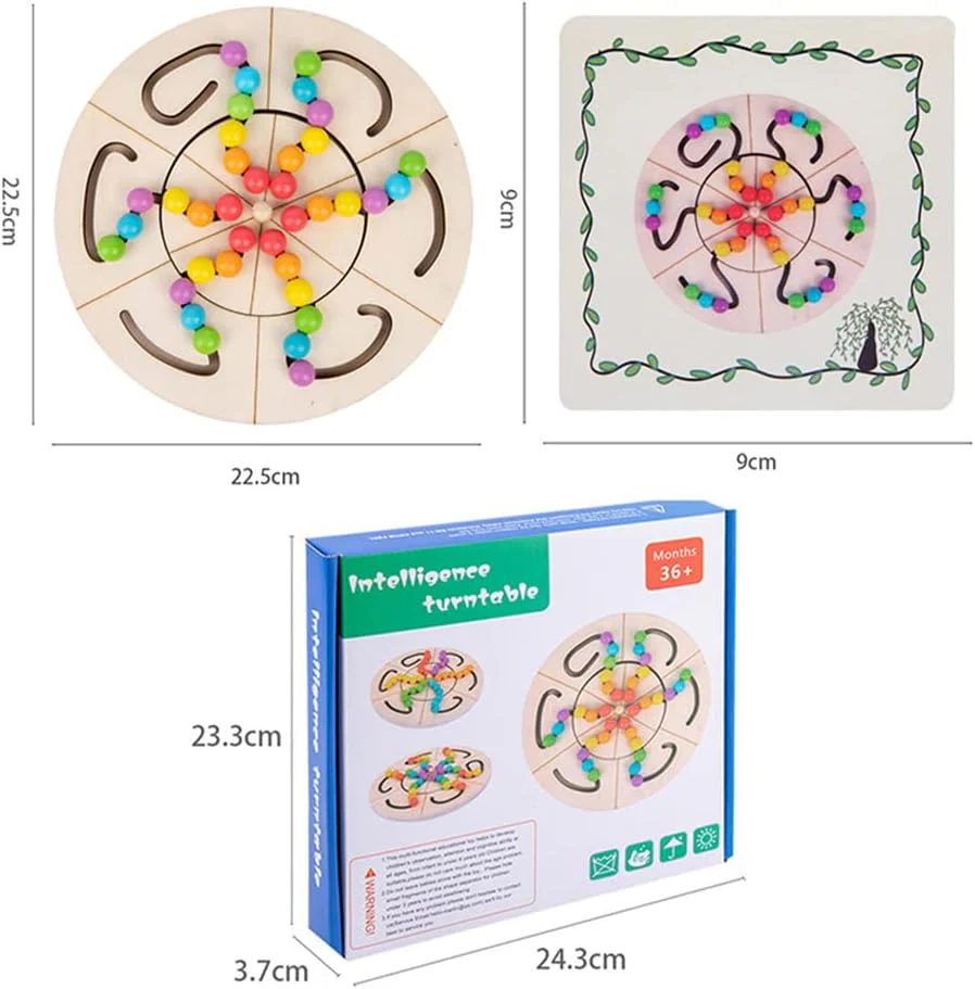 Wooden Turn Table Game / Children's Puzzle - Image 4