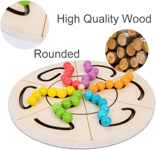 Wooden Turn Table Game / Children's Puzzle - Image 5