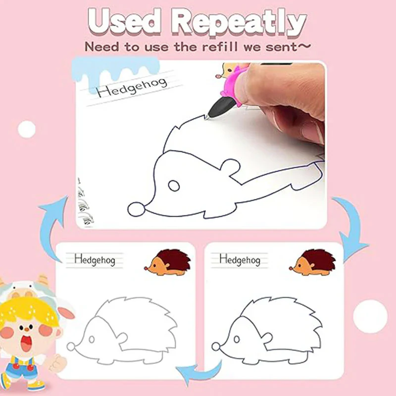 Set of 4 Reusable Groove Control Pen Drawing Books - Image 3