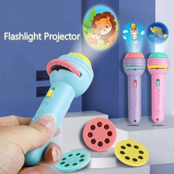 Projector Flashlight for Kids - 3 Reels Early Childhood Educational Toy - Image 4