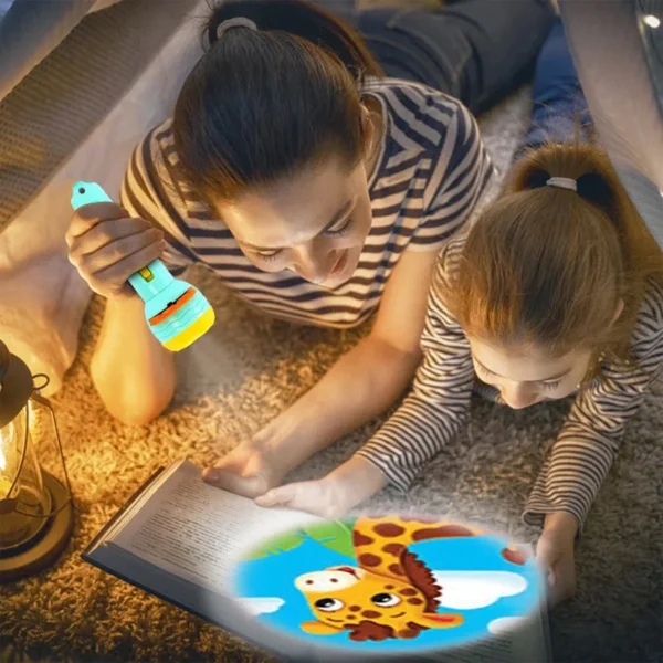 Projector Flashlight for Kids - 3 Reels Early Childhood Educational Toy - Image 7