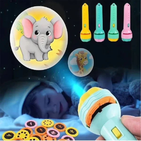 Projector Flashlight for Kids - 3 Reels Early Childhood Educational Toy - Image 6