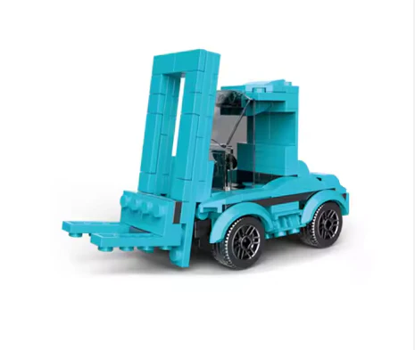 Educational Multificence Series Building Block Toys - Blue Ghost Race Car - Image 6