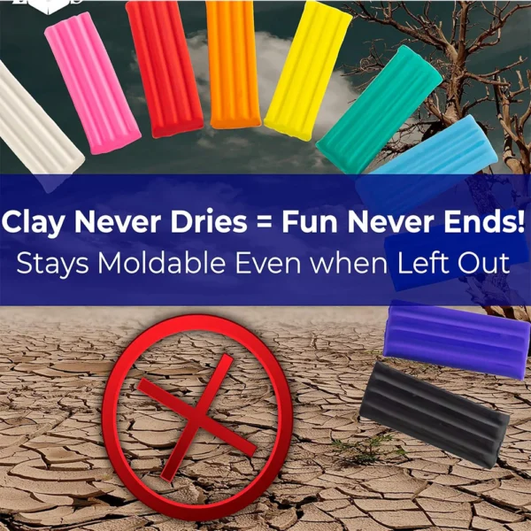 Non Hardening/Drying Clay 180 gm Single Bar , Plasticine Mold Making Clay - Image 4