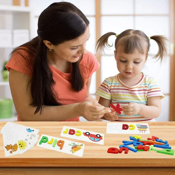 Wooden Spelling Educational Toy - Image 4