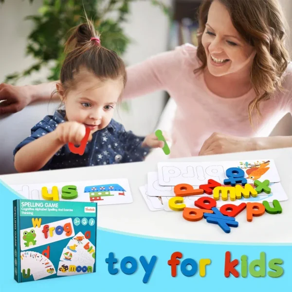 Wooden Spelling Educational Toy - Image 5