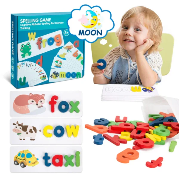 Wooden Spelling Educational Toy - Image 3