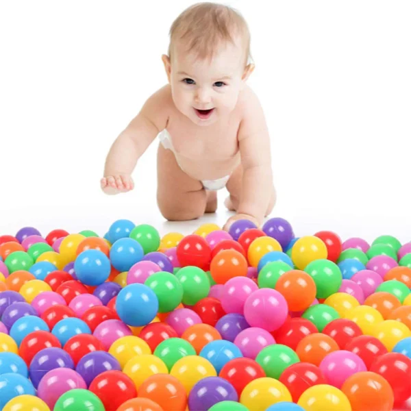 Soft Balls Set for Kids and Boys Toys Plastic Ball Multicolor - Pack of 10 / 30 / 50 - Image 3
