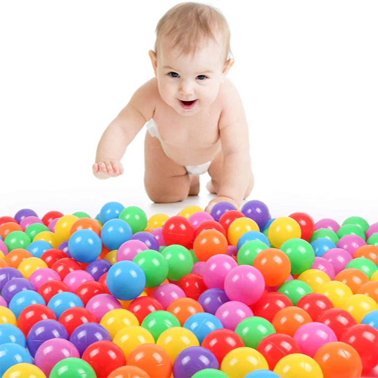 Soft Balls Set for Kids and Boys Toys Plastic Ball Multicolor - Pack of 10 / 30 / 50 - Image 3