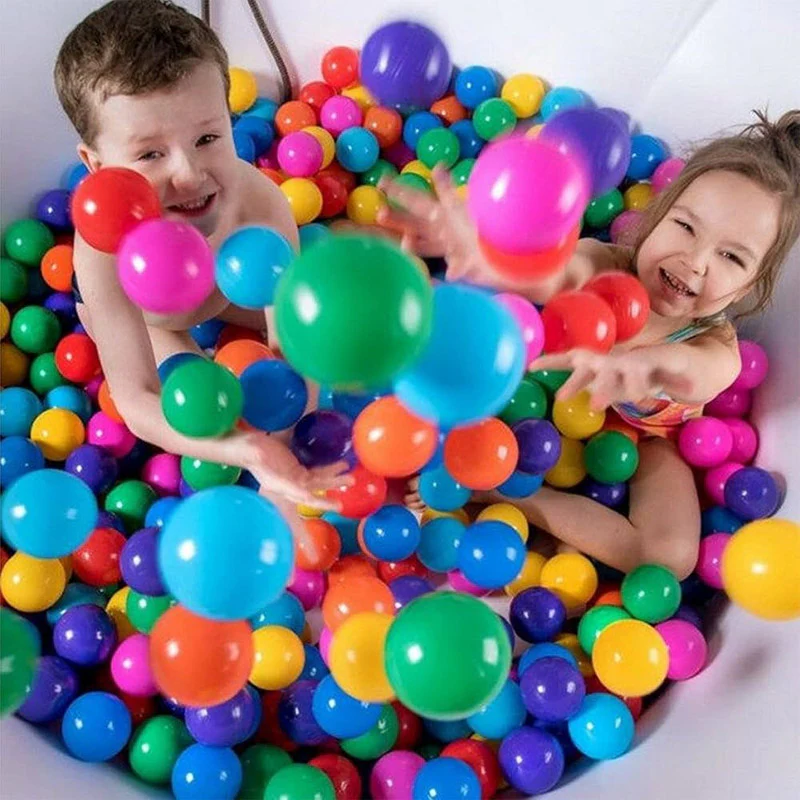 Soft Balls Set for Kids and Boys Toys Plastic Ball Multicolor - Pack of 10 / 30 / 50 - Image 2