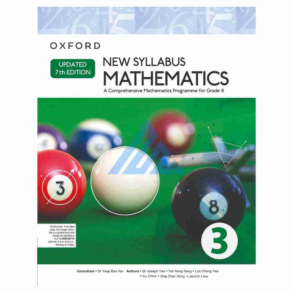 New Syllabus D Mathematics Book 3 (D3) Updated 7th EditionPublisher : Oxford University Press