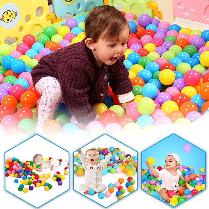 Soft Balls Set for Kids and Boys Toys Plastic Ball Multicolor - Pack of 10 / 30 / 50