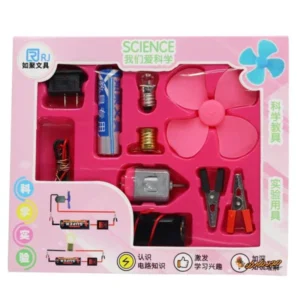 Science Experiment Kit DIY Circuit Conductor / Light Bulb & Fan Set