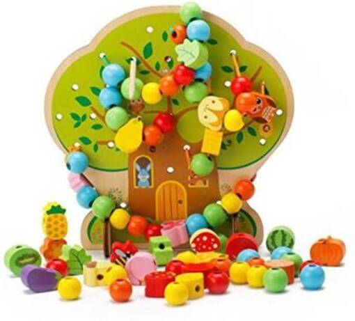 Lacing Beads Toy - Pack of 102 Pcs