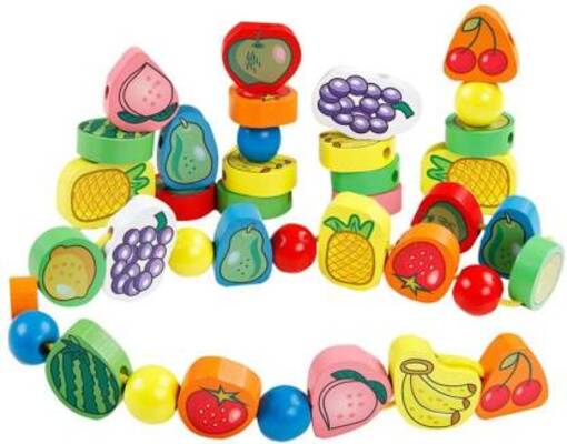Lacing Beads Toy - Pack of 102 Pcs - Image 2