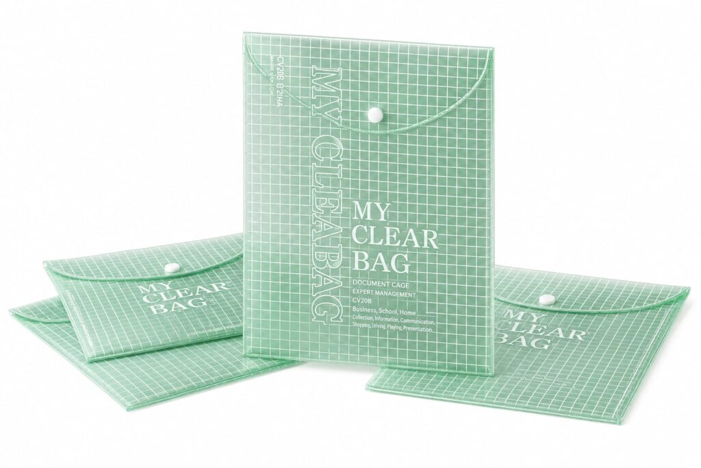 mint green document folder