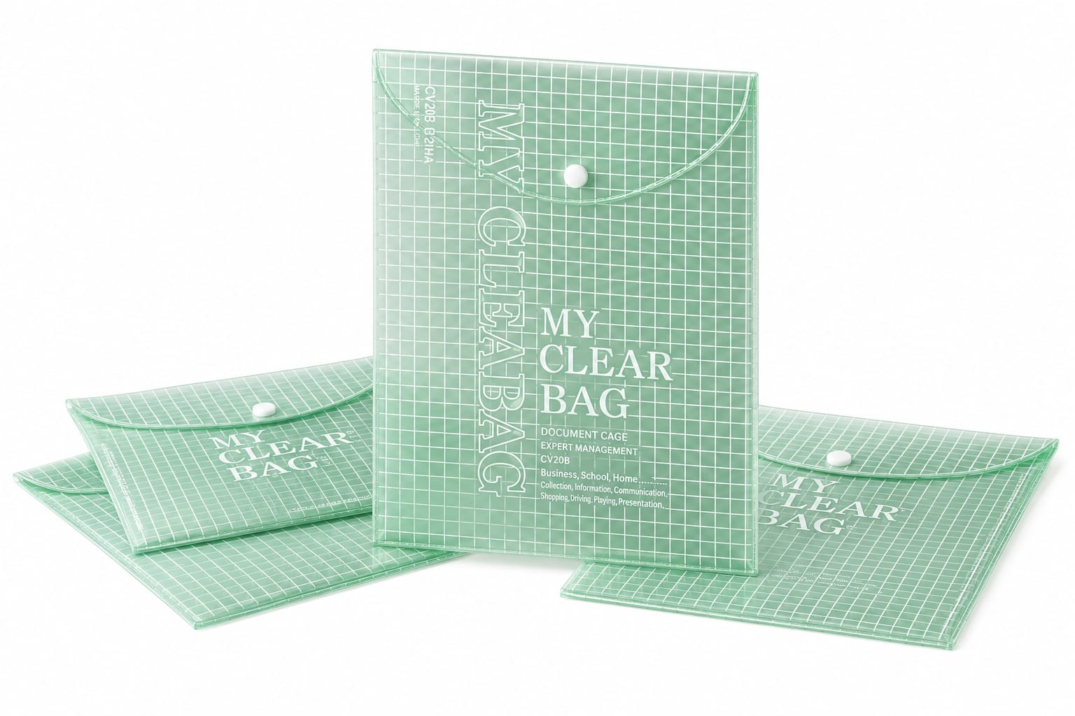 mint green document folder